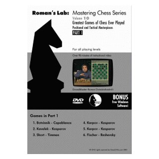Roman Dzindzichashvili:  Greatest Games of Chess ever Played 1 - DVD